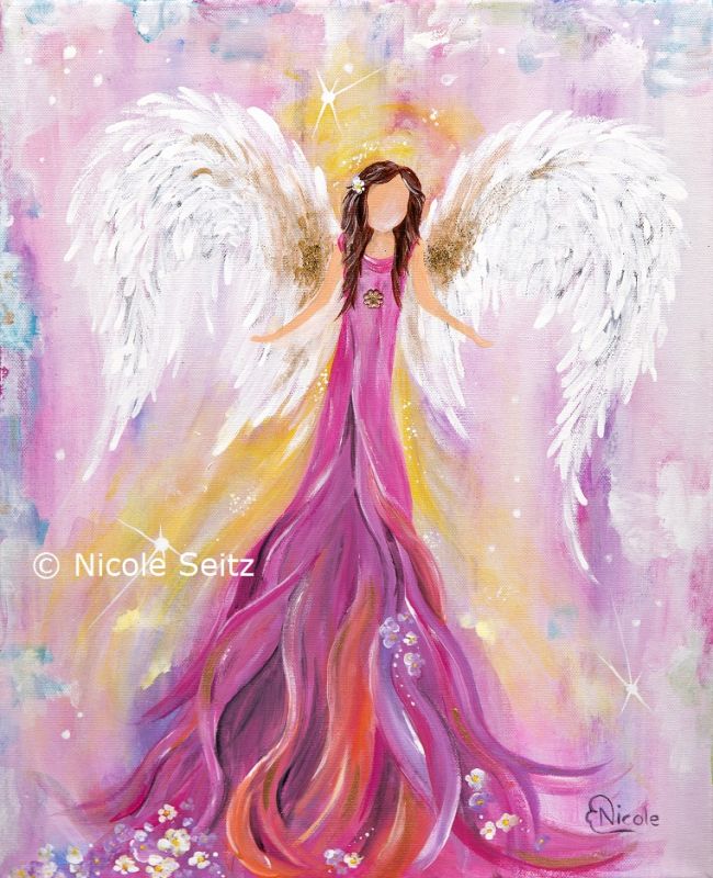 Leinwandbild (Druck) "Engel der Fantasie", Nicole Seitz